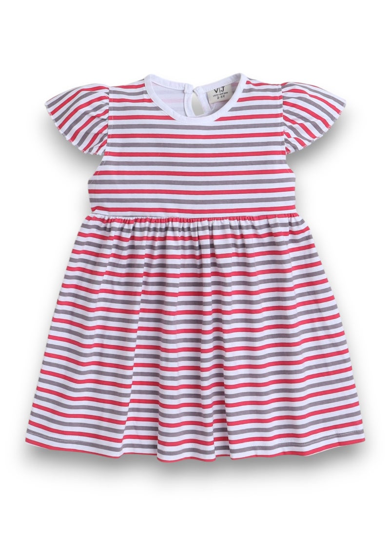 Victor and Jane All Over Printed Cap sleeve - Every Day Dress (Pack of 2)
