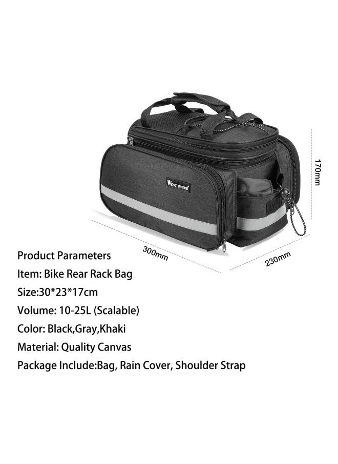 Waterproof Mountain Bike Saddle Bag 30x23x17cm