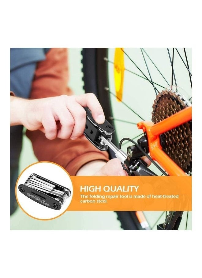 16 In 1 Multi-Functional Bicycle Repair Kit Set With Saddle Bag
