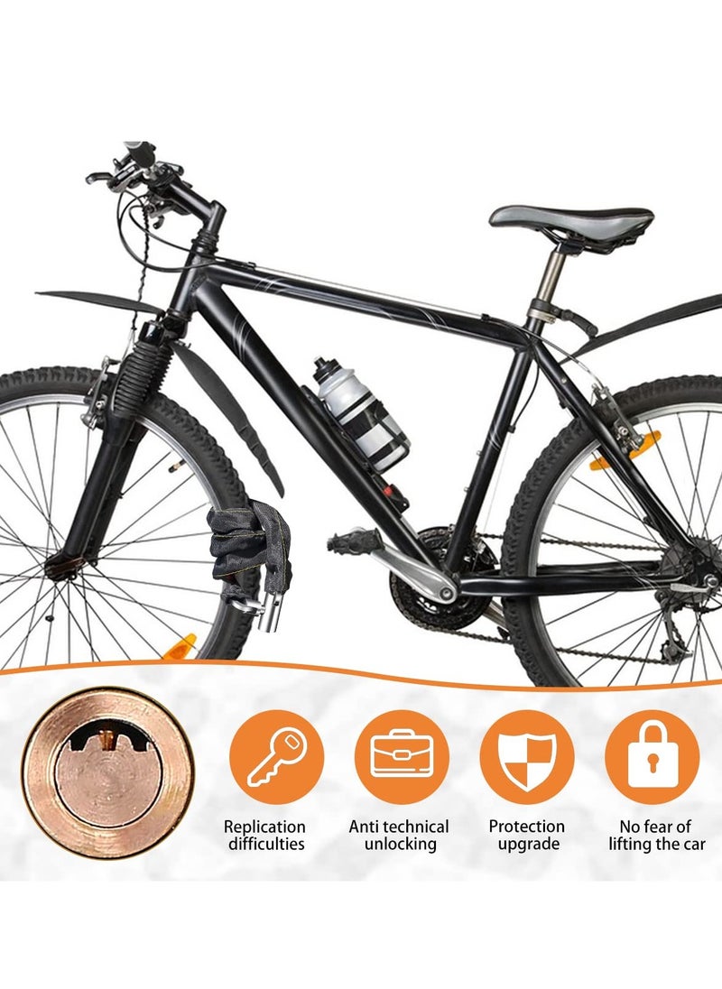 Heavy Duty Bike Chain Lock - Weatherproof Anti-Theft Security for Bicycles, Scooters, Motorcycles & More (3.6 Feet)