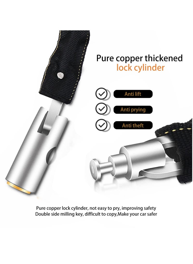 Heavy Duty Bike Chain Lock - Weatherproof Anti-Theft Security for Bicycles, Scooters, Motorcycles & More (3.6 Feet)