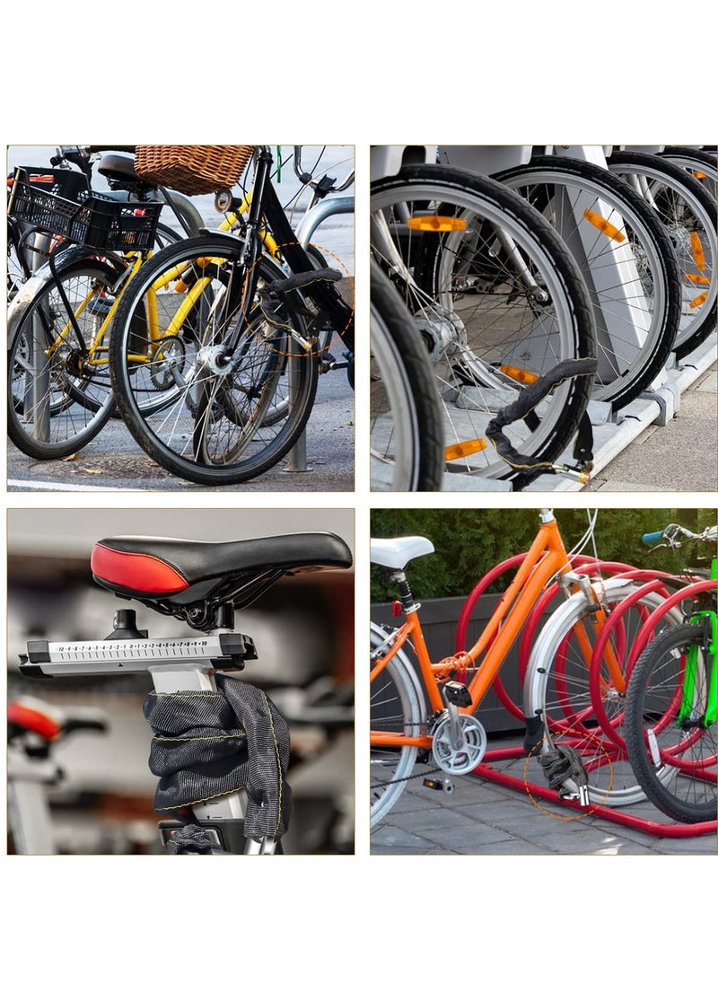 Heavy Duty Bike Chain Lock - Weatherproof Anti-Theft Security for Bicycles, Scooters, Motorcycles & More (3.6 Feet)