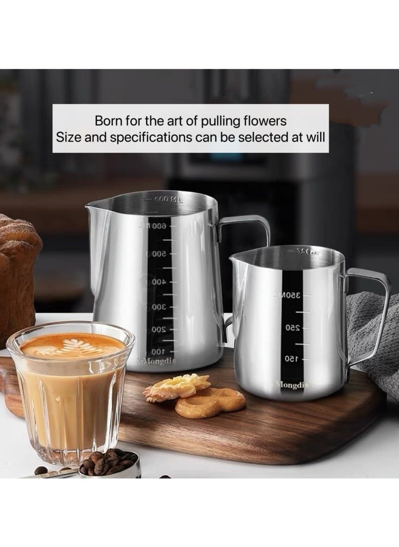 304 Stainless Steel Milk Frothing Coffee Jug Silver 350ml