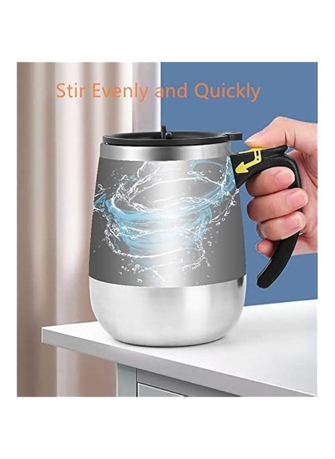 The Second Generation USB Charging Self Stirring Coffee Mug,Automatic Magnetic Stainless Steel Self Stirring Mug Automatic Mixing Tea Hot Chocolate Cocoa Protein Fit Home Office Travel… (Pink)