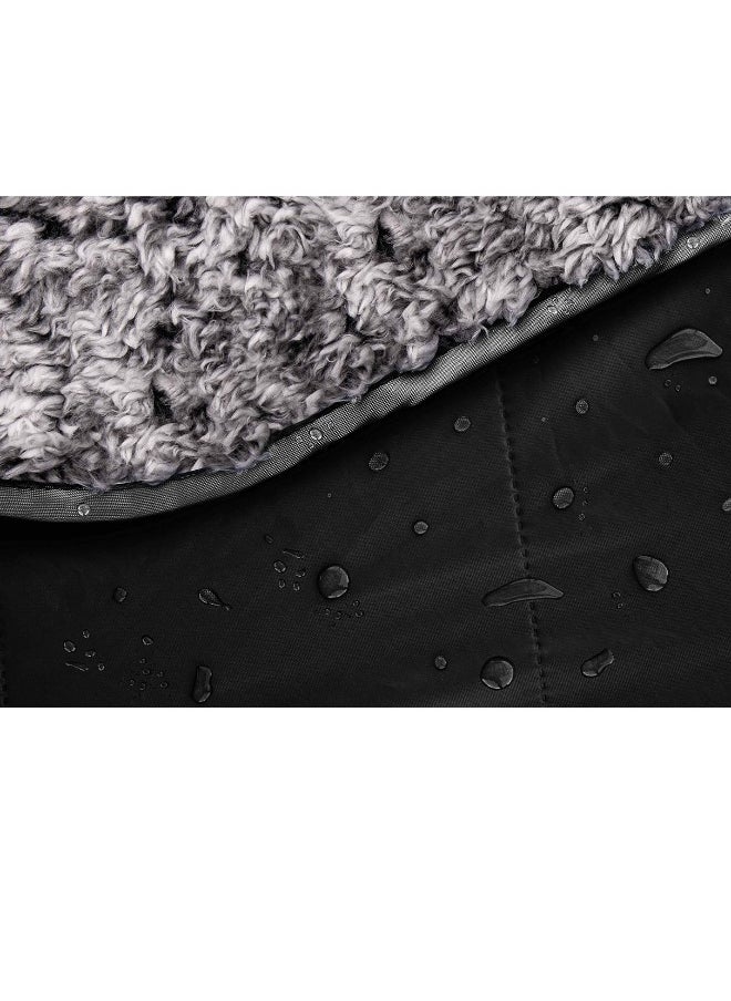 Waterproof Camping Blanket - Extra Warm and Large Sherpa Fleece Outdoor Blanket for Car, Boat, Concert, u0026 Picnic Use - Machine Washable and Windproof Camping Blankets for Cold Weather