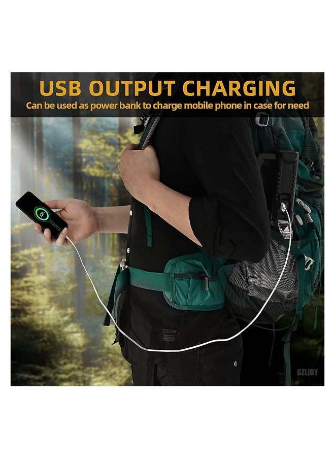 Rechargeable Spotlight Flashlights High Lumens Super Bright LED Searchlight Flashlight Waterproof 4 Modes Handheld Spotlight  with Tripod for Emergencies Fishing Hiking Camping