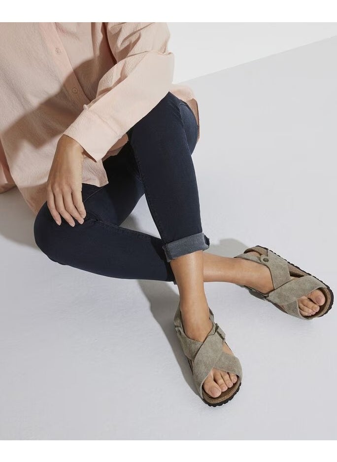 Tulum Suede Leather - Taupe