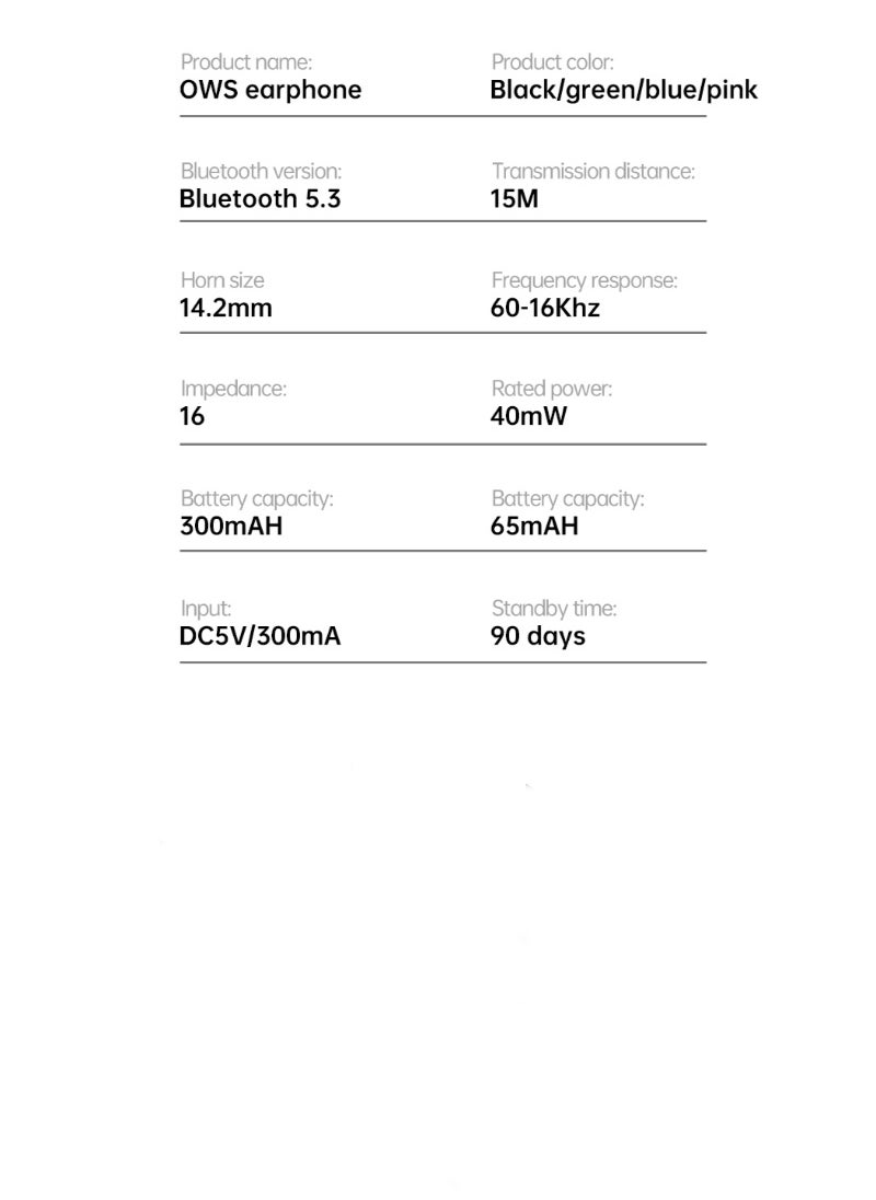 X18 Sports In-Ear Digital Display With Transparent Cover Ultra Long Standby Earbuds Black