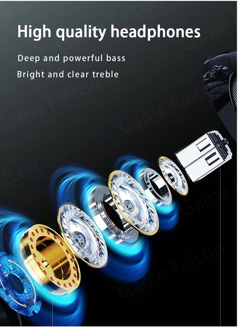 Wired Earbuds, Hifi Bass Stereo Game Headphones, Lightweight Universal Hand Free Wired Headsets, Durable Portable Clear Sound Earphones With Built In Mic, (1pc, Type C White)