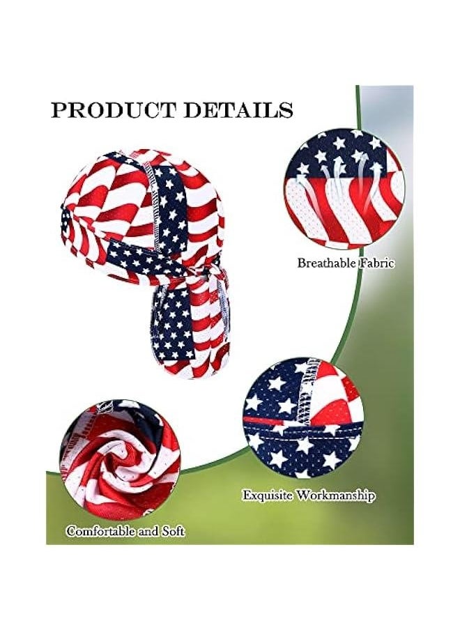 8 Pack Do Rag Skull Caps for Men Sweat Wicking Doo Rags Cooling Helmet Liner Cycling Motorcycle Bandana