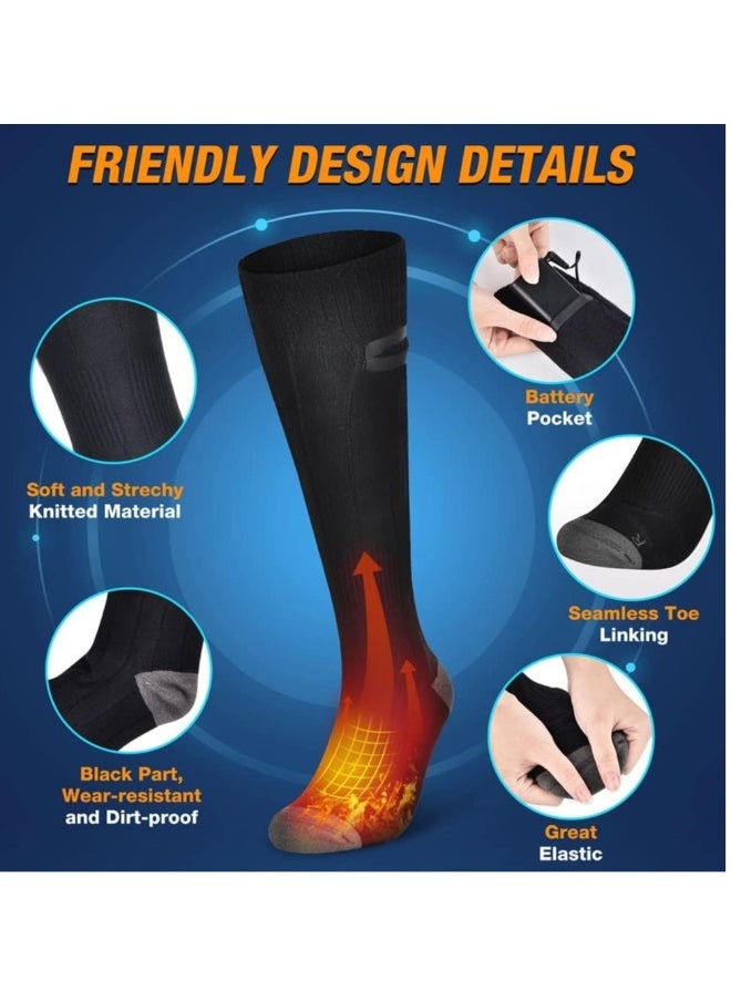 Heatable socks, warm winter socks, warm motorcycle socks, skiing, foot warmers, universal washable socks, outdoor socks, horseback riding, camping, hiking