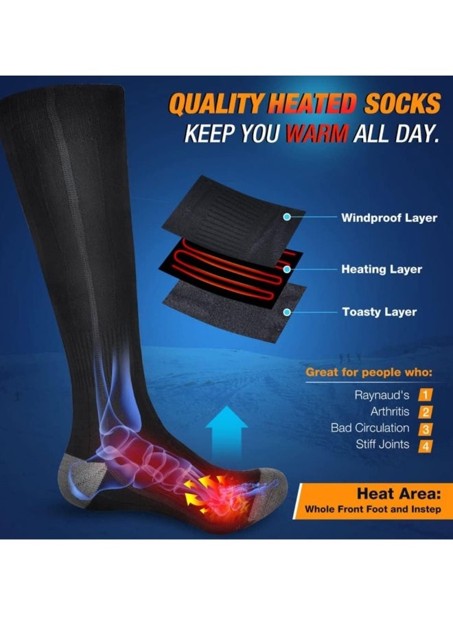 Heatable socks, warm winter socks, warm motorcycle socks, skiing, foot warmers, universal washable socks, outdoor socks, horseback riding, camping, hiking