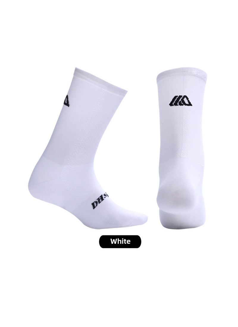 2022 Summer Cycling Socks Breathable Quick-Dry White