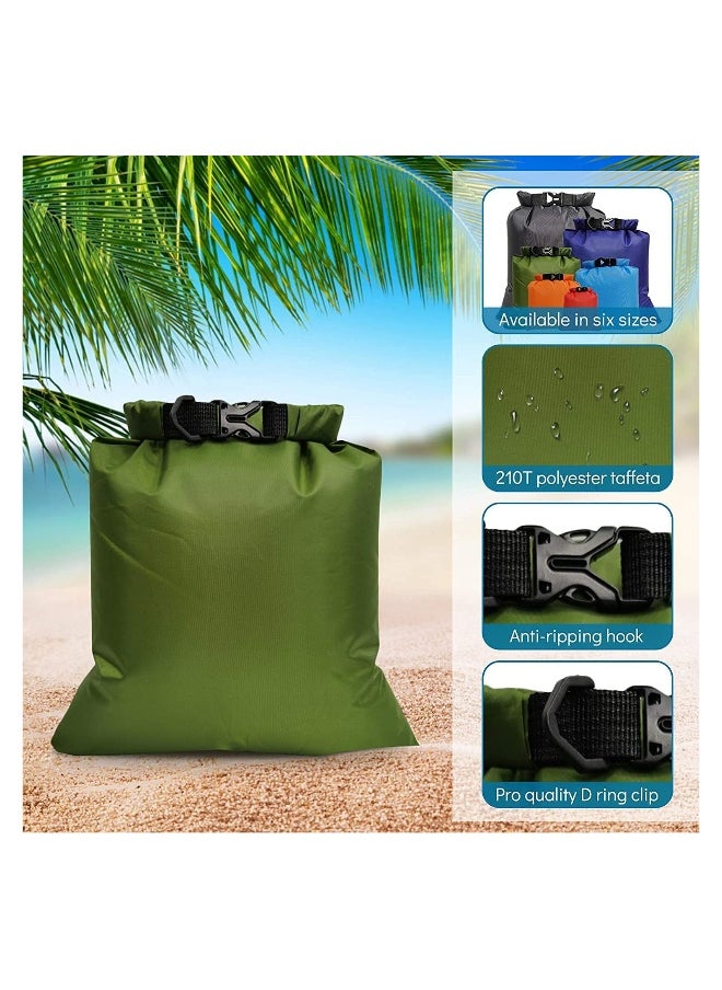 Waterproof Dry Bag Backpack, Lightweight Outdoor Storage Bags Ultimate Dry Bags for Rafting Boating Camping, Suitable for Camping, Climbing, Rafting, Convenient to Store Personal Belongings - 6Pcs