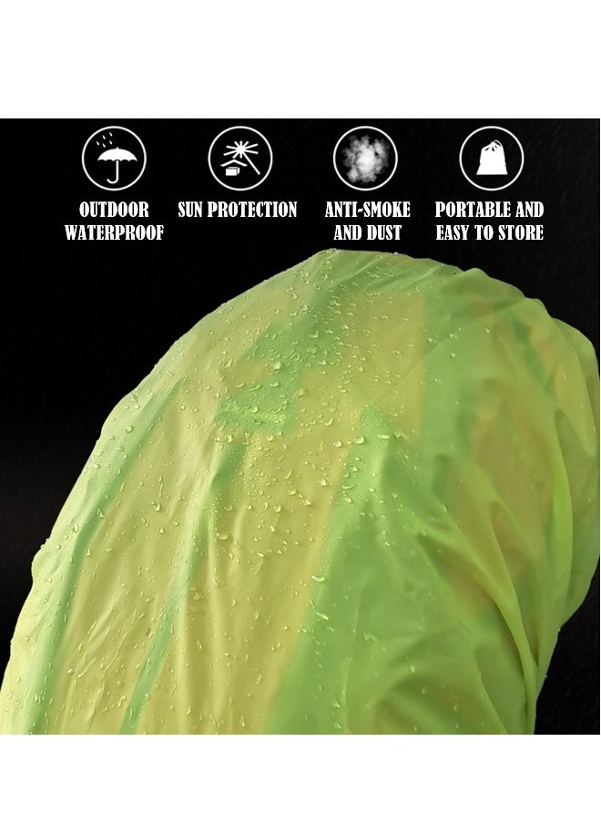 2 Pack Reflective Waterproof Backpack Rain Cover Protect Your Backpack from Rain Silver Coated Inside Dust Waterp UV proof Ideal for Outdoor Hiking Riding Climbing  M 40L 50L Green and Black
