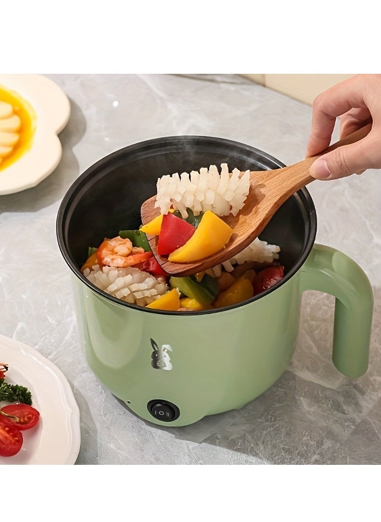 1.8L Electric Cooker, Non-Stick Mini Hot Pot Electric, Portable Travel Cooker, Rapid Noodles Cooker, for Personal Ramen Boiling Steak Egg Oatmeal Soup Shabu Shabu Pot Simmer Pot
