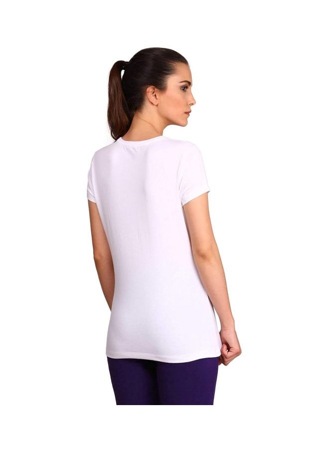 Jockey 1515 Women Super Combed Cotton Elastane Stretch Regular Fit Solid Round Neck Half Sleeve T Shirt