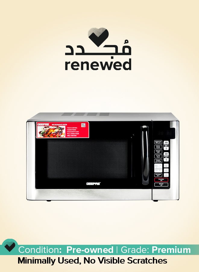 Renewed - Digital Microwave Oven, 8 Power Levels with Digital Display, One-Touch Cooking with Digital Control| Pull Handle Door, Easy to Operate, 2 Years Warranty 45 L 1500 W GMO1898 Black