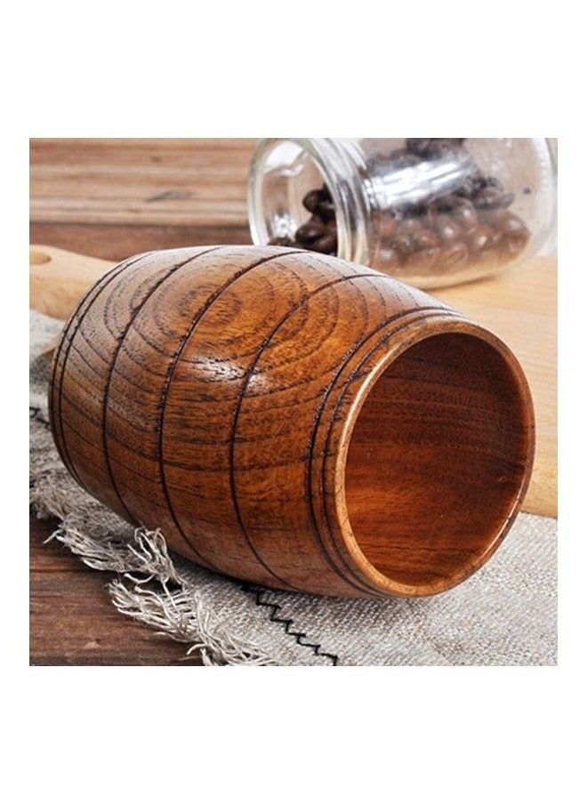 Natural Wood Coffee Tea Cup Brown