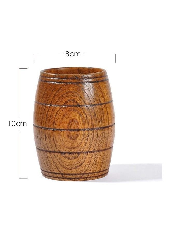 Natural Wood Coffee Tea Cup Brown
