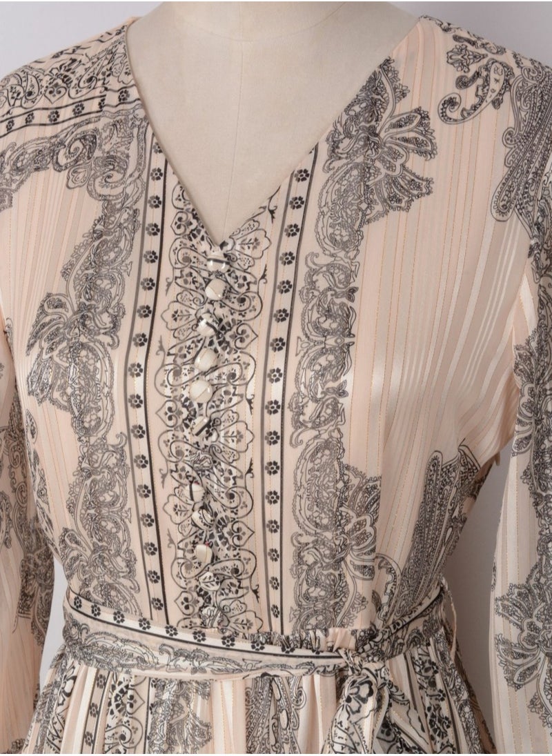 إمرأة ثوب فضفاض Abaya مسلمة مساء ثوب طباعة ثوب