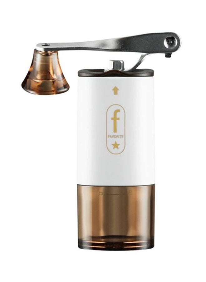 Adjustable Mini Manual Ceramic Coffee Grinder White/Brown 150ml