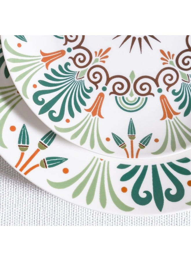 Youthful Bite 16 Piece New Bone China Dinner Set Elegant Dinnerware for 4 Includes Plates Bowls Mugs & side Plates Perfect for Formal Dining Home Entertaining & Gifting Serves 4