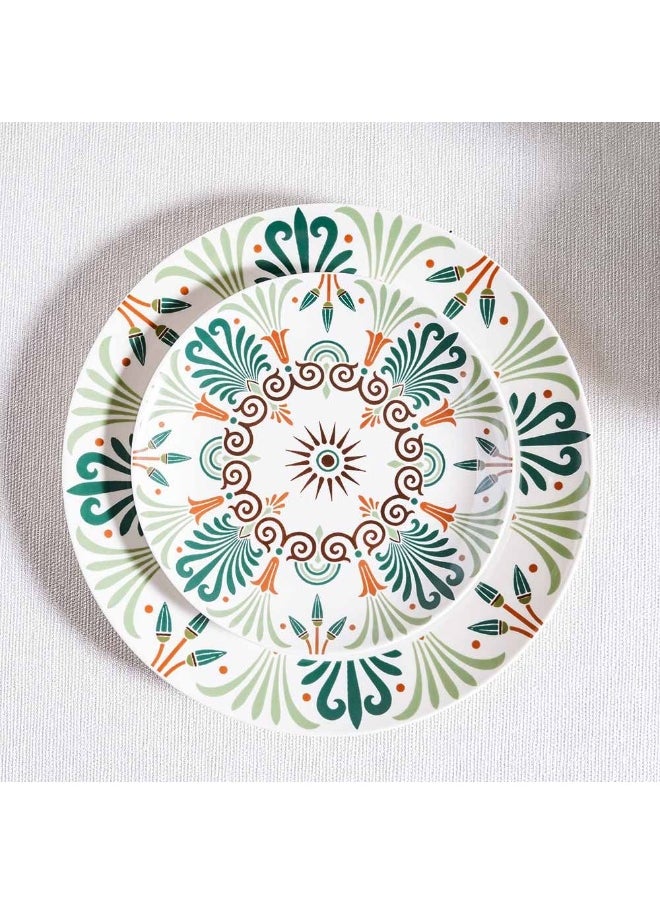 Youthful Bite 16 Piece New Bone China Dinner Set Elegant Dinnerware for 4 Includes Plates Bowls Mugs & side Plates Perfect for Formal Dining Home Entertaining & Gifting Serves 4