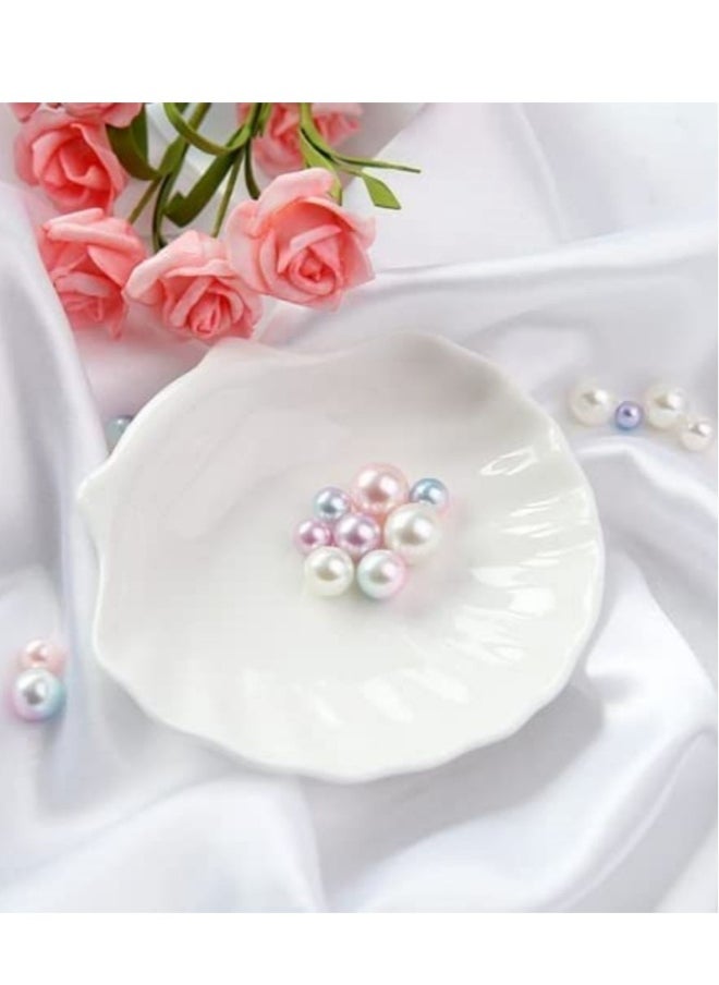 Sauce Dish,Dip/Dipping Bowls Set of 4, 5 White Porcelain Dipping Sauce Bowls/Dishes for Sushi Tomato Sauce, Soy Sauce, Ketchup,Honey Mustard,BBQ Sauce or Seasoning (Shell shape- 3 Oz)