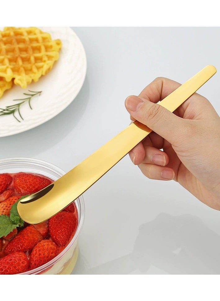 Stainless Steel Dessert Spoon Cake Spoon Cheese Spoon Yogurt Coffee Spoon Sliver 198mm