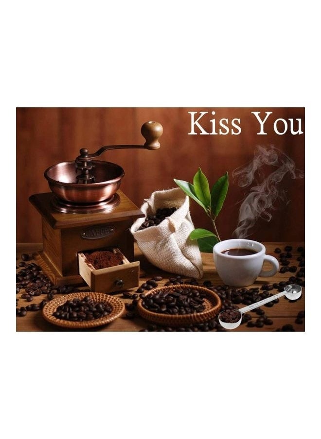 2-In-1 Stainless Steel Coffee Scoop  Spoon Silver