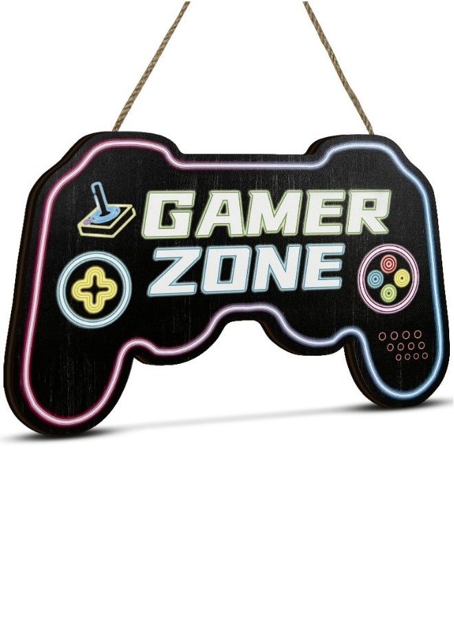Game Room Wall Decor, Game Room Sign, Gaming Wooden Sign for Playroom Boys Bedroom, Playstation Game Playroom Decor, Gamer Gifts for Teenage Boy, Wall Art for Boy Kids Room