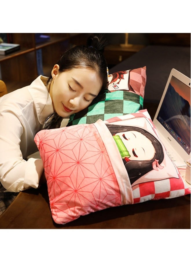 Nezuko pillow from the anime Demon Slayer (the quilt can be lifted)