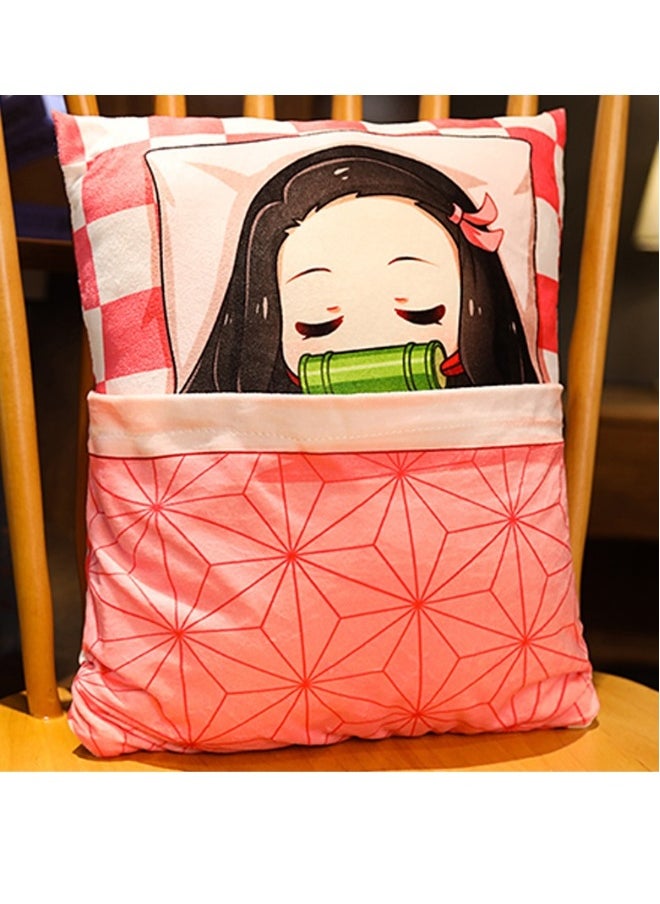 Nezuko pillow from the anime Demon Slayer (the quilt can be lifted)