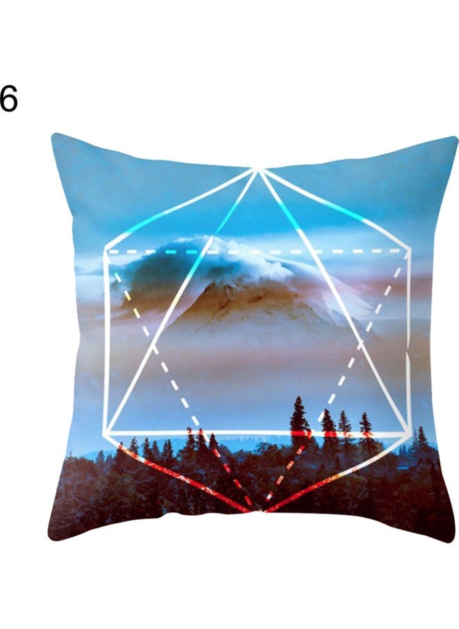 Scenery Printed Pillow Cover Multicolour