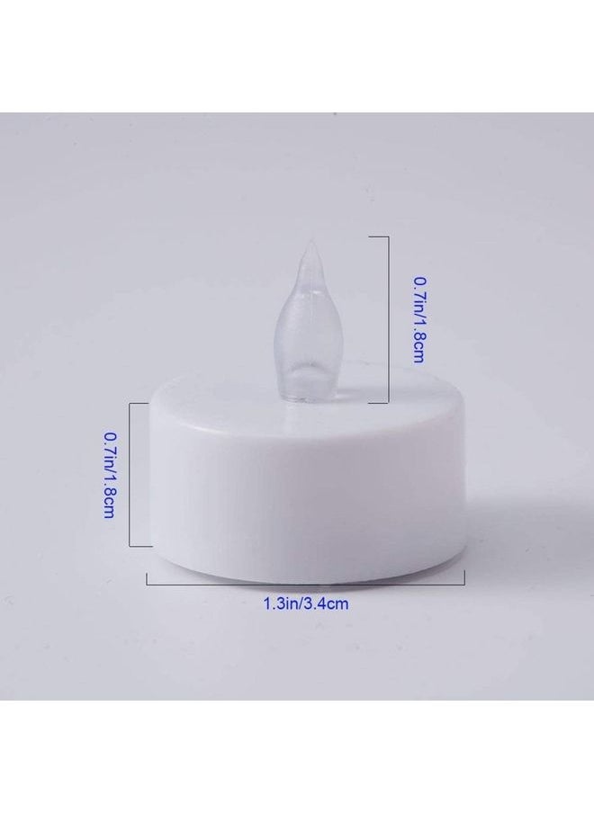 LED Real Wax Battery Candle Pillars White