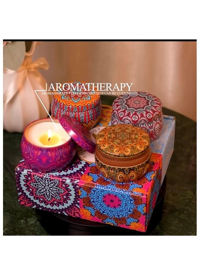 Scented Candles Gift Set for Women – 4 x 4.4 Oz Soy Wax Candles with Lavender, Vanilla, Pear & Cinnamon – Aromatherapy Candles for Home & Office – Stress Relief & Relaxation Gift Set