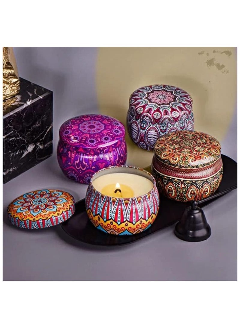 Scented Candles Gift Set for Women – 4 x 4.4 Oz Soy Wax Candles with Lavender, Vanilla, Pear & Cinnamon – Aromatherapy Candles for Home & Office – Stress Relief & Relaxation Gift Set