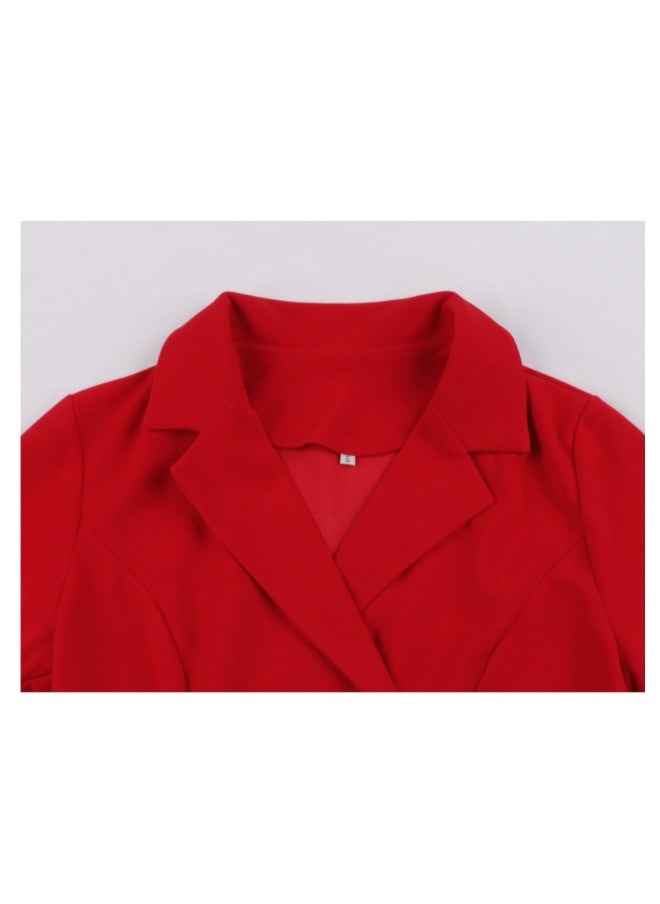 Elegant on Detail Dress Red