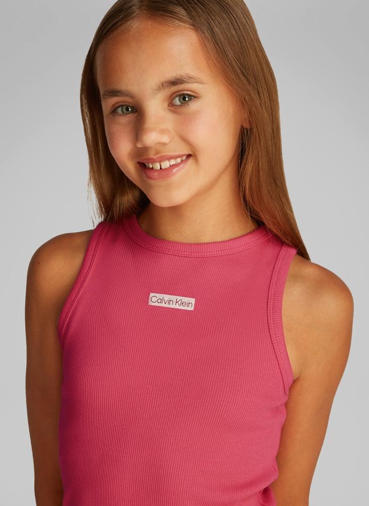 Kids Rib Sleeveless Dress