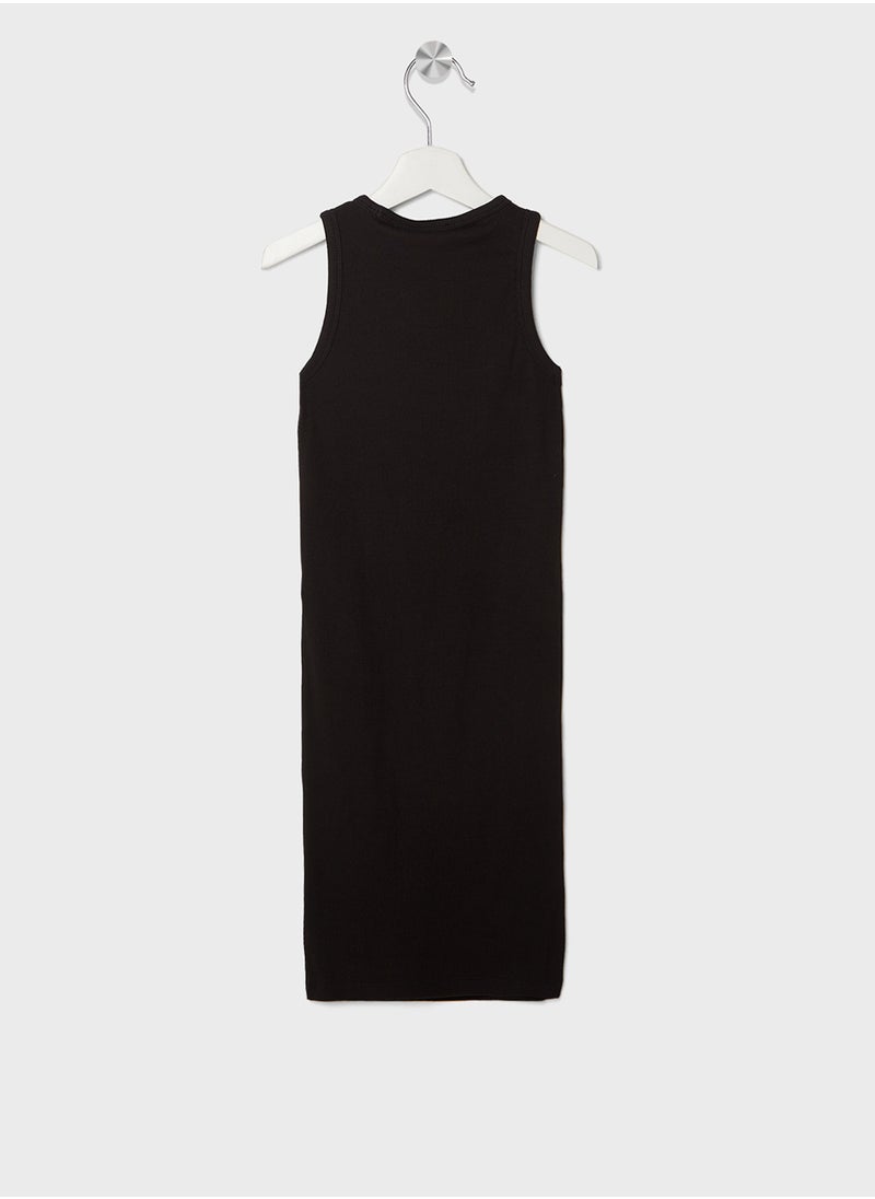 Kids Rib Sleeveless Dress