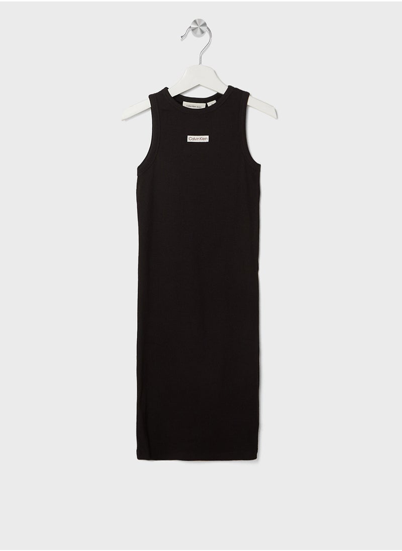 Kids Rib Sleeveless Dress