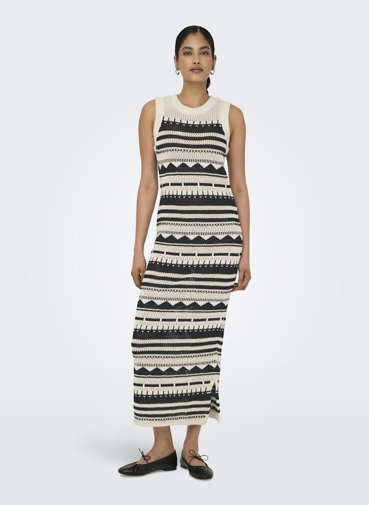Striped Crochet Dress