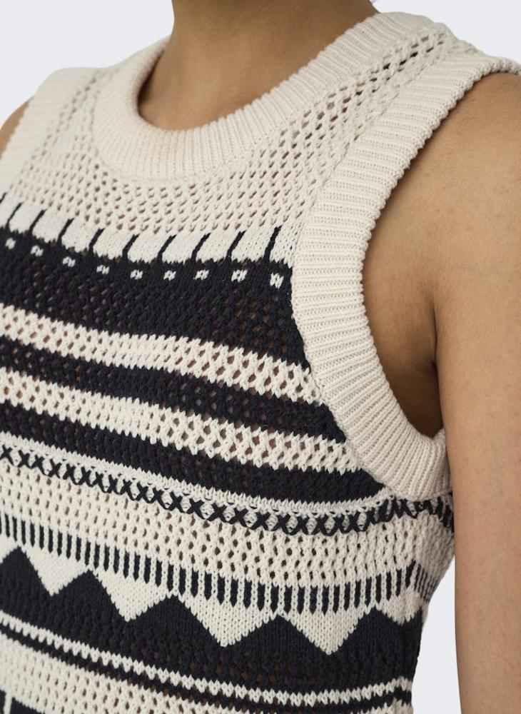 Striped Crochet Dress