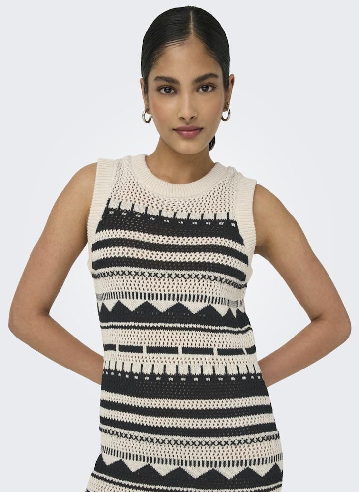 Striped Crochet Dress