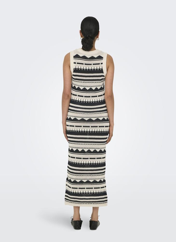 Striped Crochet Dress