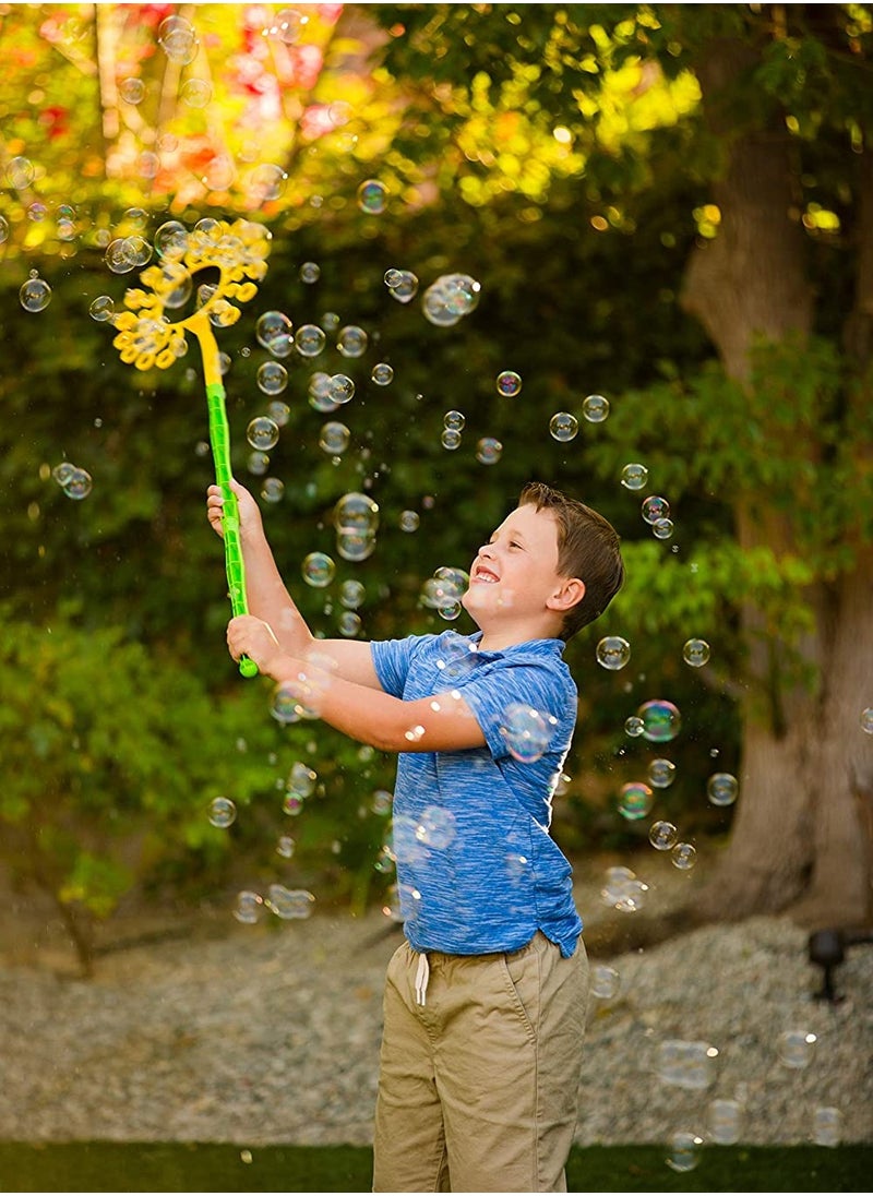Gazillion Mega-Zillion Wand with 2 Bottles 8-Ounces Bubble Solution | Toy Bubbles | Outdoor Play | Party Favors for Kids | Bubble Blower | Gift for Kids and Adults
