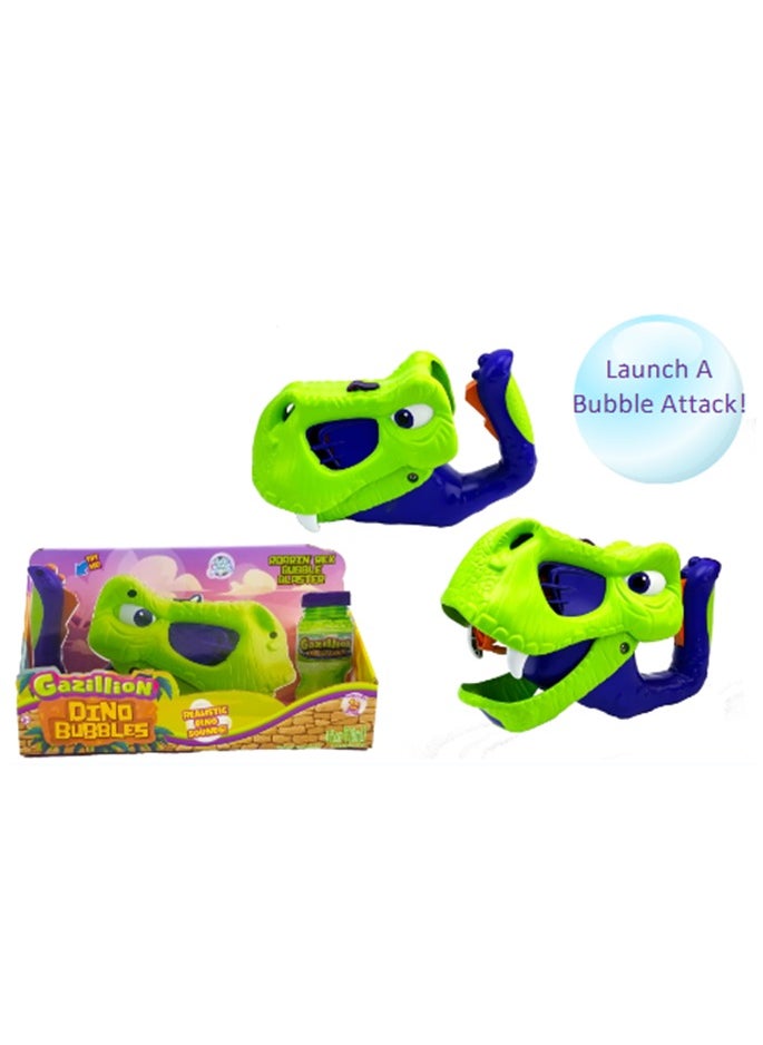 Gazillion Bubble Roarin Rex Blaster with 4-Ounces Bubble Solution, Battery Operated | Toy Bubbles | Outdoor Play | Party Favors for Kids | Bubble Blower | Gift for Kids and Adults