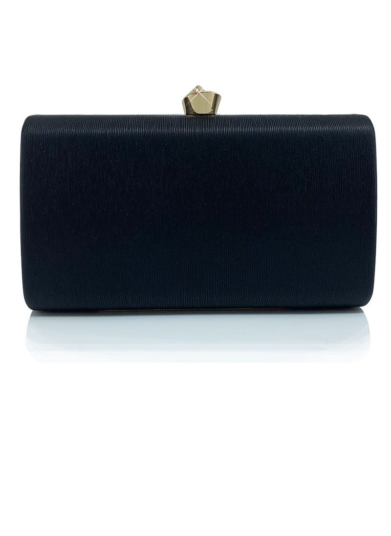Womens Fine Glitter Fabric Clutch Purses Evening Crossbody Bag Chain Handbag for Wedding Cocktail Party Prom Black