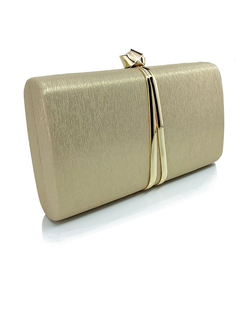 Womens Fine Glitter Fabric Clutch Purses Evening Crossbody Bag Chain Handbag for Wedding Cocktail Party Prom Light Apricot